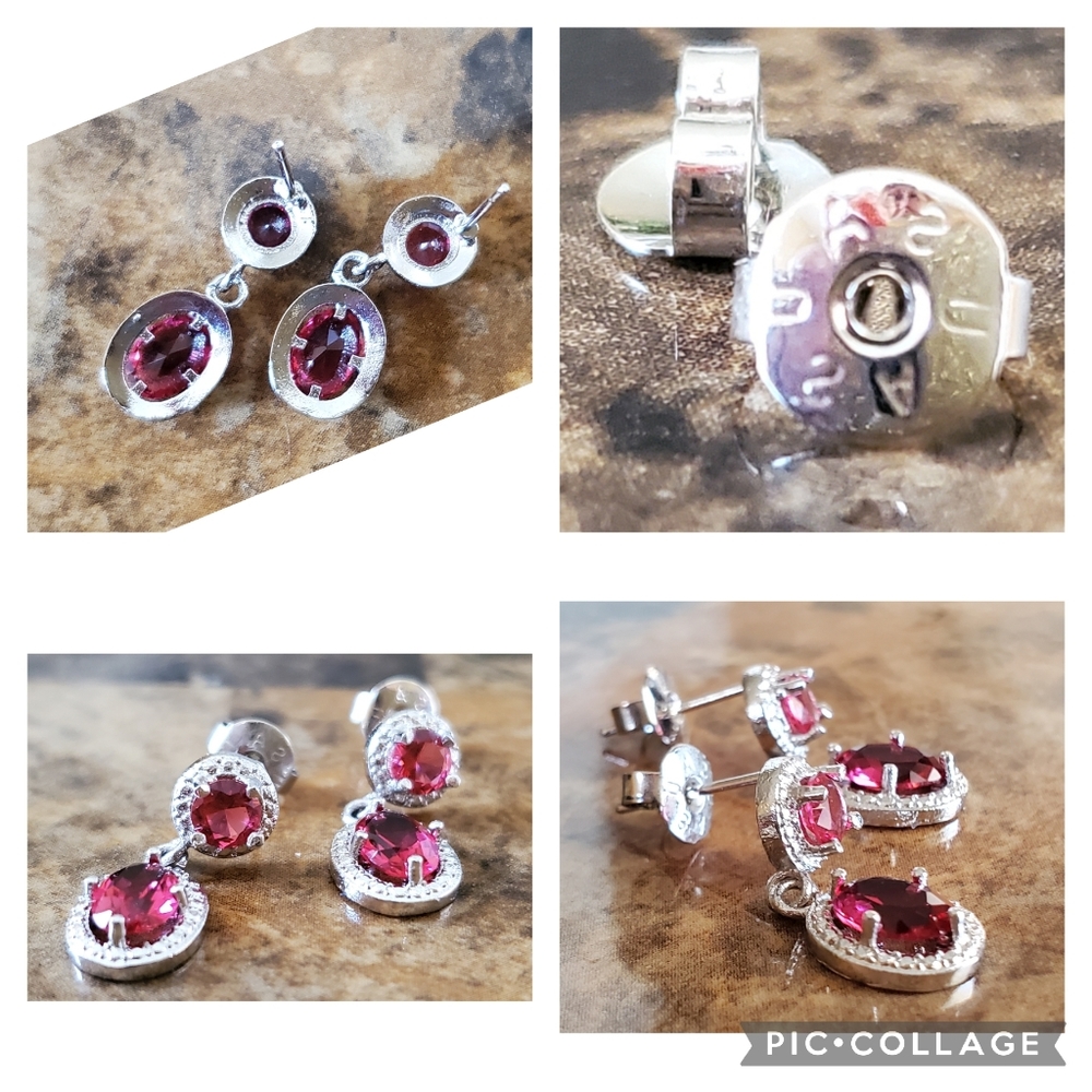 Genuine Ruby Earrings - image 2